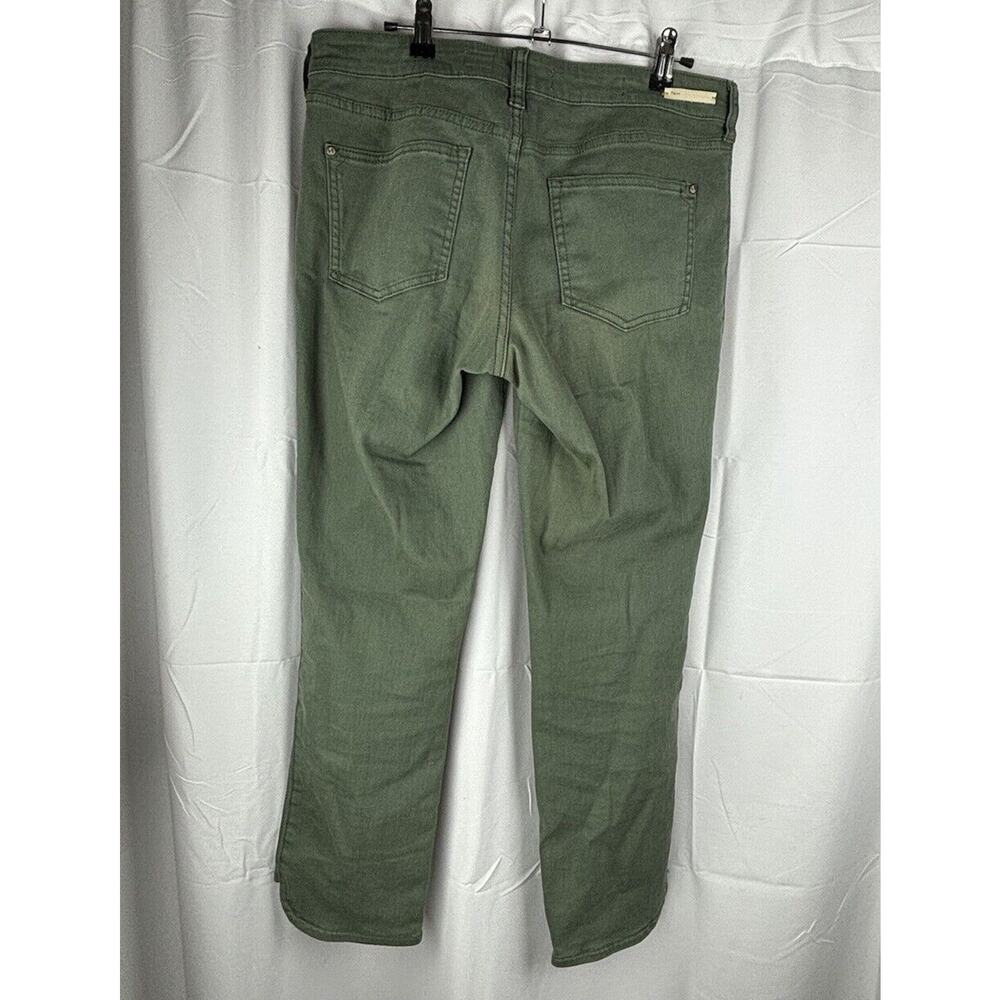 Pilcro And The Letterpress Stet Fit Skinny Jeans Size 29 Green Slit Ankle Casual - Picture 6 of 12